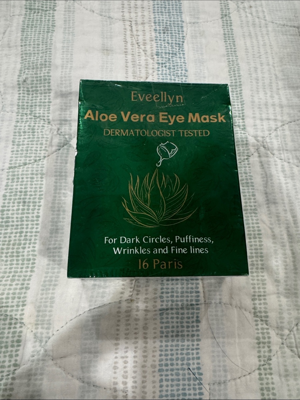 Eveellyn Aloe Vera Eye Masks - Green